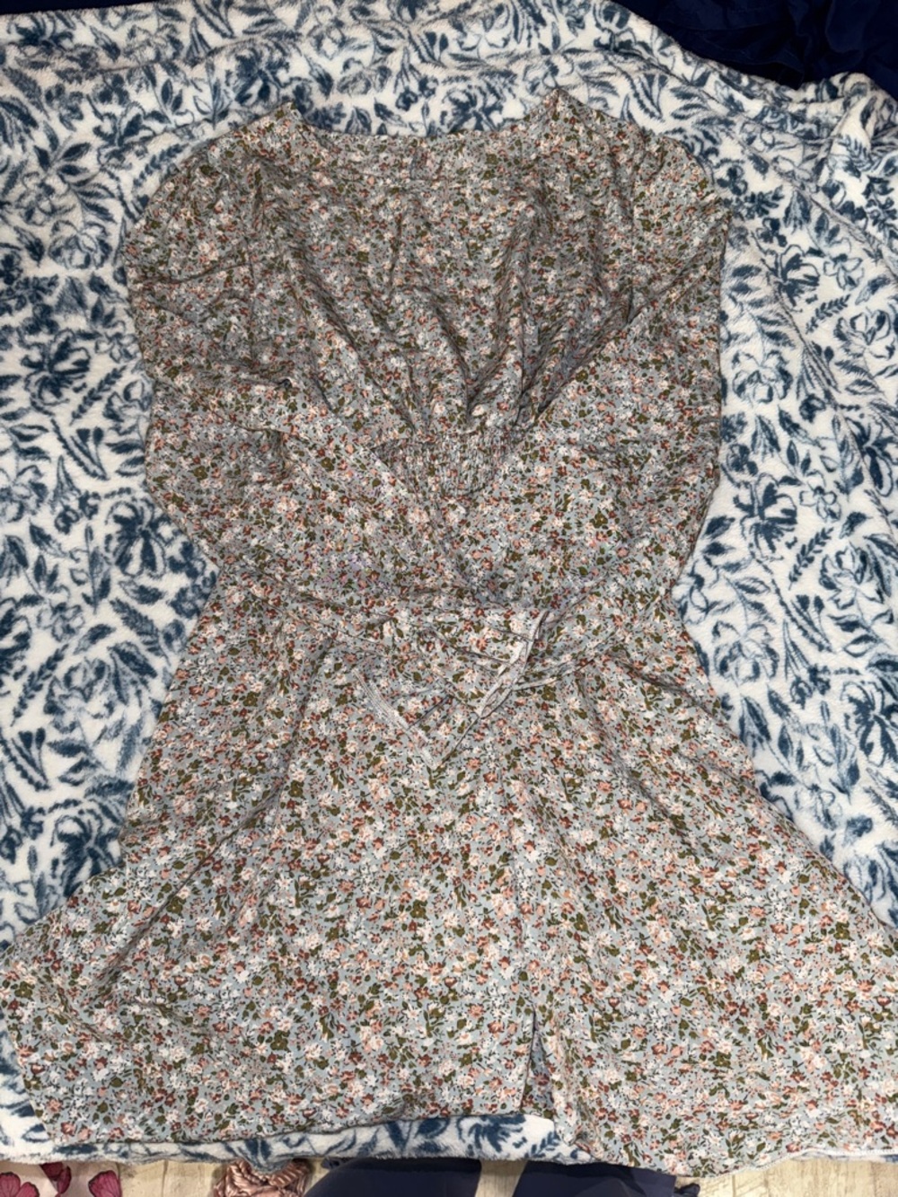 Floral Short-Sleeve Women's Dress in Multicolor